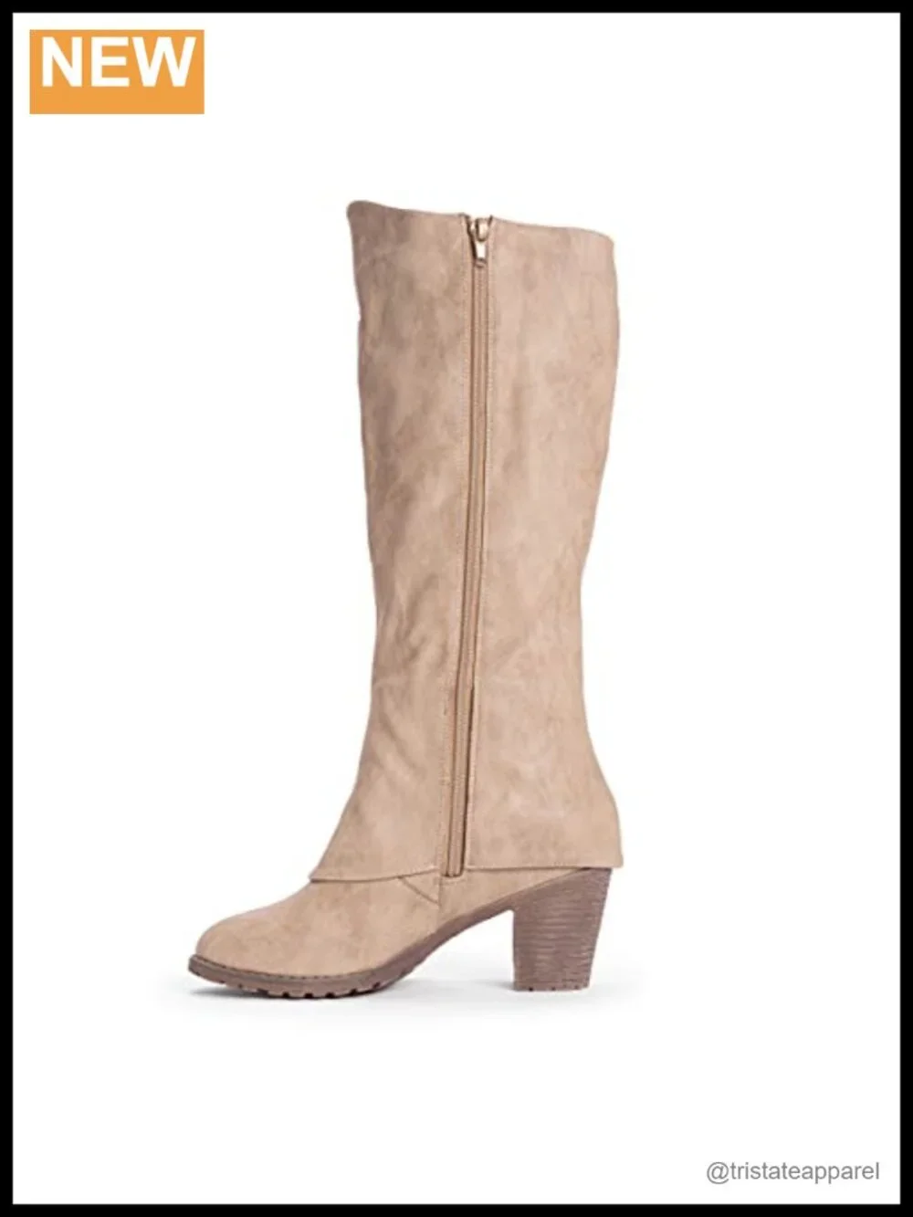 MUK LUKS Women's Lacy Leo Knee-High Boots with Memory Foam Insole, Faux Fur Trim